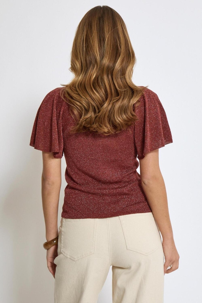 MAKIA KNIT T SHIRT MI6634 4800MET SMOKED PAPRIKA MET